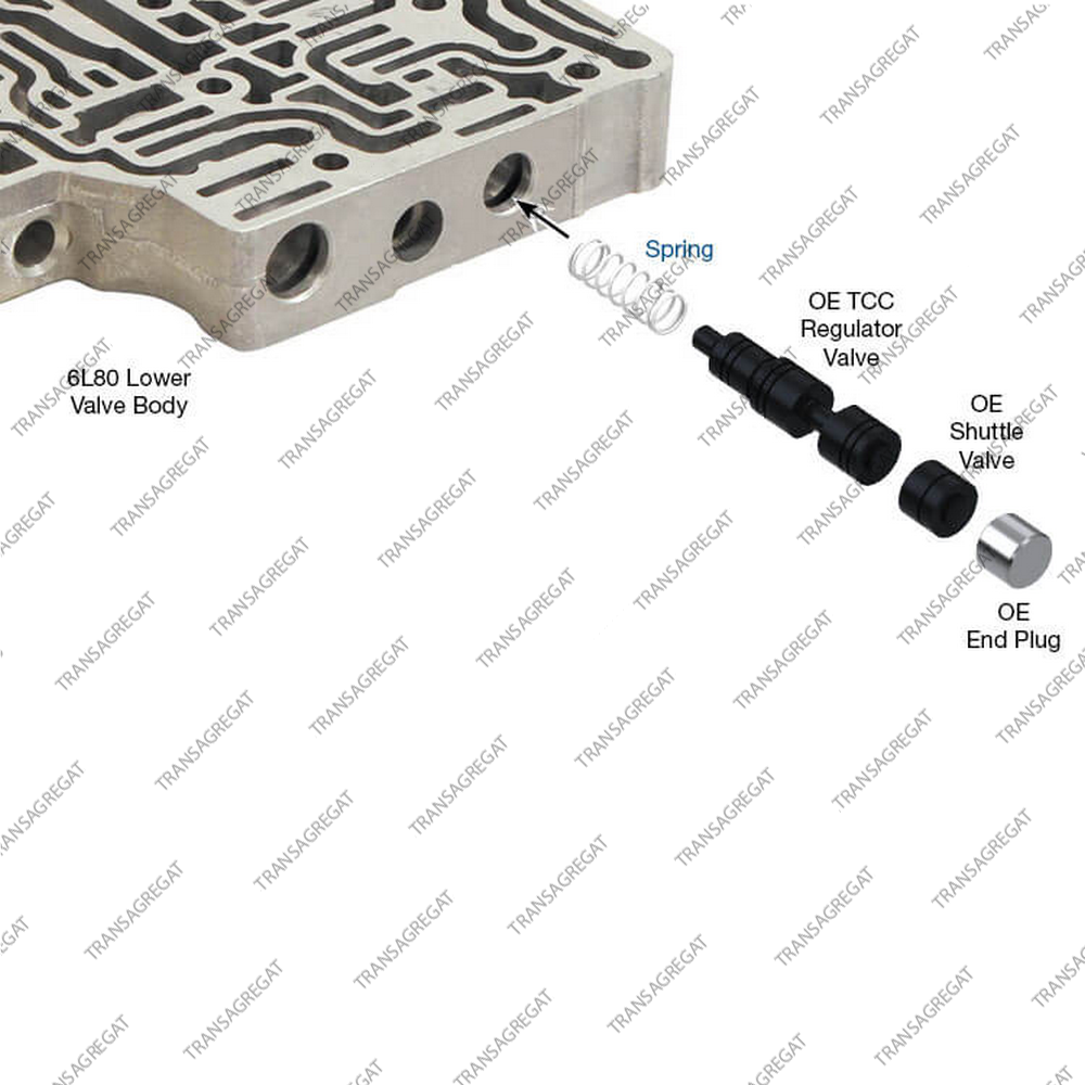 Пружина клапана регулировки блокировки гидротрансформатора (5шт.)